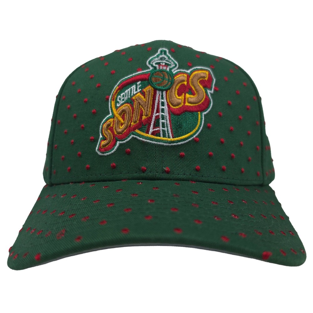 Seattle Supersonics Mitchell & Ness NBA Pro Fit Snapback Hat Cap 3D Logo New